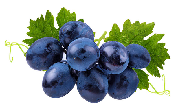 Verse druiven geïsoleerd op witte achtergrond - Foto, afbeelding