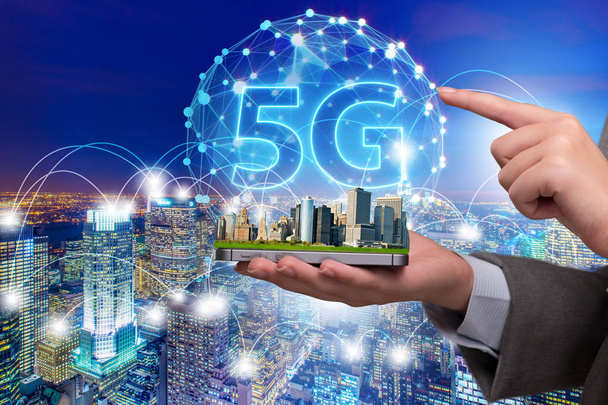 5g concept of internet connection technology - Photo, Image
