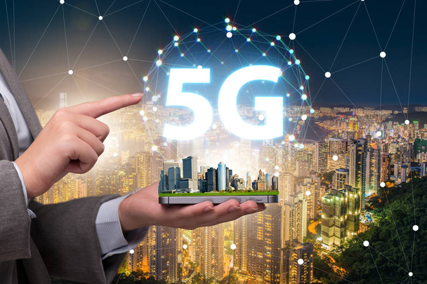 5g concept of internet connection technology - Photo, Image