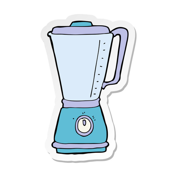 наклейка мультипликационного кухонного блендера
 - Вектор,изображение
