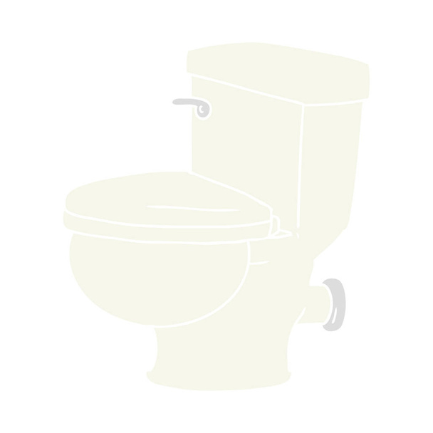 Cartoon doodle van een badkamer-toilet - Vector, afbeelding