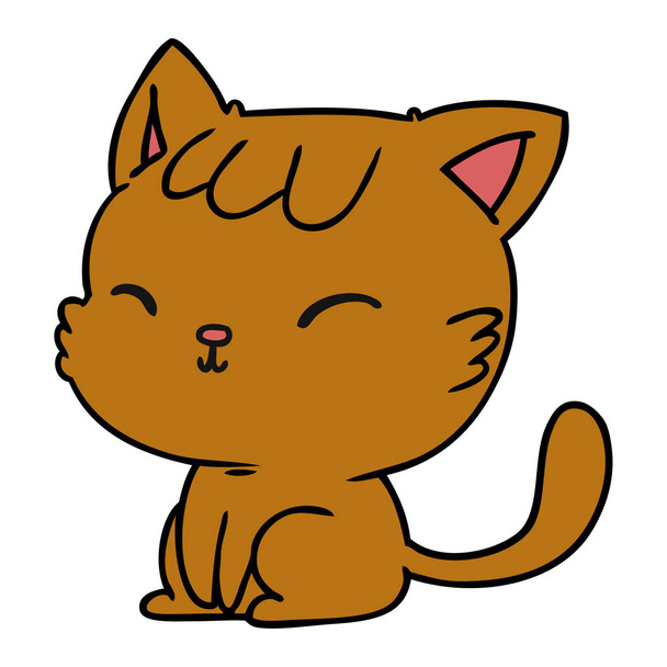 Kawaii Cat Stock Vector Illustration and Royalty Free Kawaii Cat Clipart
