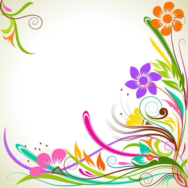 Colorful FLower - Vector, Image