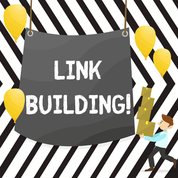 Megjegyzés: mutató Link Building írás. Üzleti fénykép bemutató hiperhivatkozások más weboldalakon kapcsolatot megszerzése folyamatban. - Fotó, kép