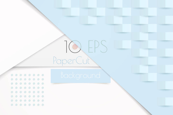 Abstract geometric paper cut template BG - Vector, Image