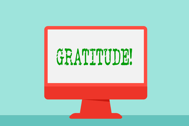 Het schrijven van nota dankbaarheid tonen. Zakelijke foto presentatie van levenskwaliteit wordt dankbaar waardering dankbaarheid erkennen. - Foto, afbeelding