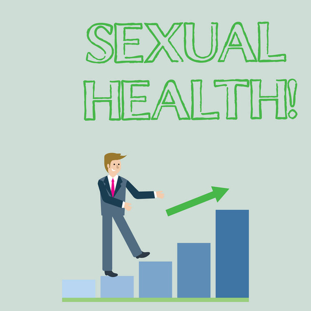 Escritura manual conceptual que muestra la salud sexual. Foto de negocios mostrando prevención de ETS Uso Protección Hábitos saludables Cuidado del sexo
. - Foto, Imagen