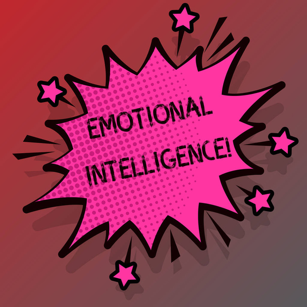 Käsitteellinen käsiala, joka osoittaa emotionaalista älykkyyttä. Business valokuva esittelee Kyky hallita ja olla tietoinen osoittaa tunteita
. - Valokuva, kuva
