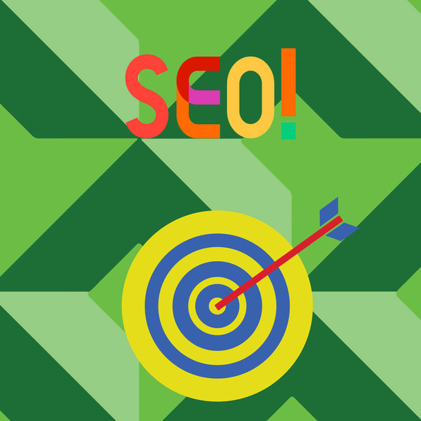 Escrita de mão conceitual mostrando Seo. Texto da foto do negócio Search Engine Optimization Marketing Keywording
. - Foto, Imagem