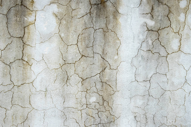 Cracked concrete cement wall texture background - Photo, Image
