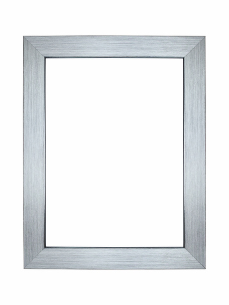 moldura de prata isolado no fundo branco - Foto, Imagem