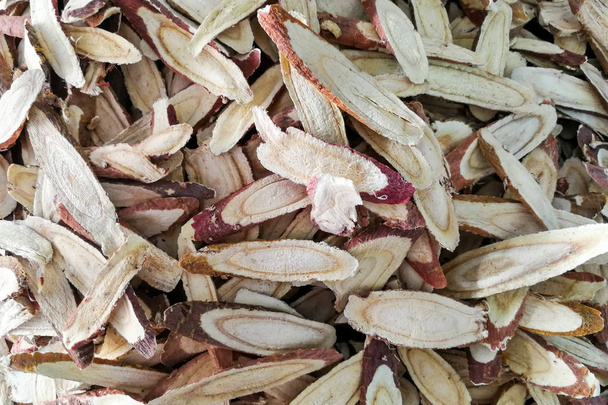 Heap of dried and sliced liquorice root - Photo, Image