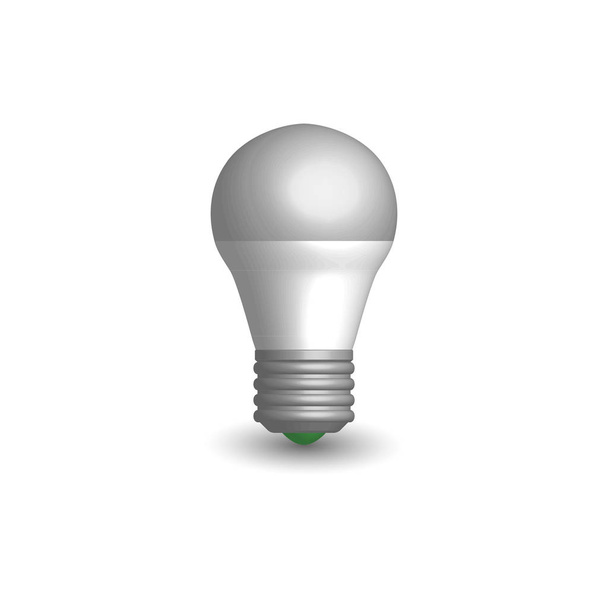 LED bulb in 3d, vector illustration. - Vettoriali, immagini