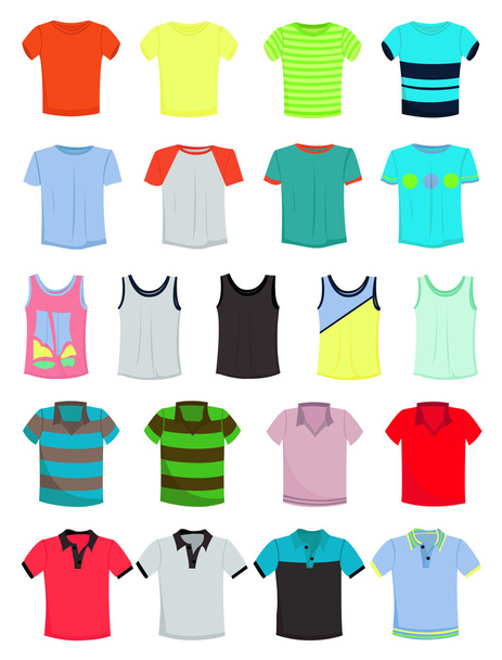 Male t-shirts - Vector, Image
