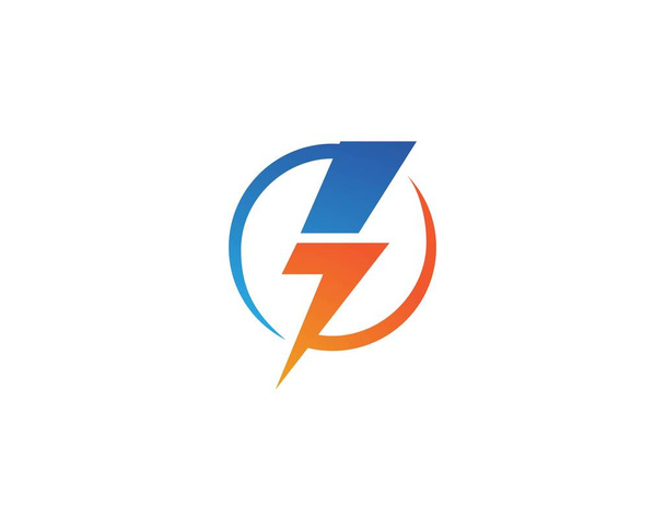 Blitz-Blitz-Logo-Vorlagenvektor - Vektor, Bild