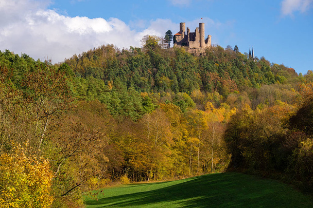 Castle ruin Hanstein - Medieval castle near Bornhagen, Germany - Foto, Imagen