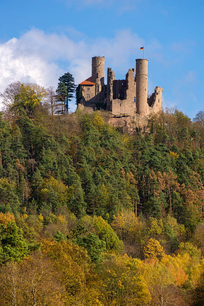 Castle ruin Hanstein - Medieval castle near Bornhagen, Germany - Foto, Imagen