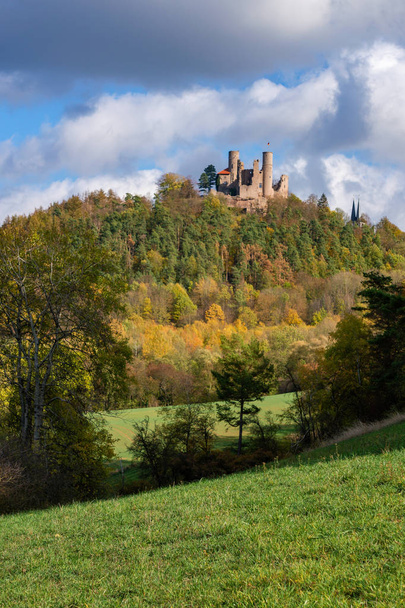 Zřícenina hradu Hanstein - středověký hrad u Bornhagen, Německo - Fotografie, Obrázek