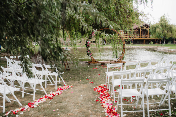 obszaru ceremonii ślubnej - Zdjęcie, obraz