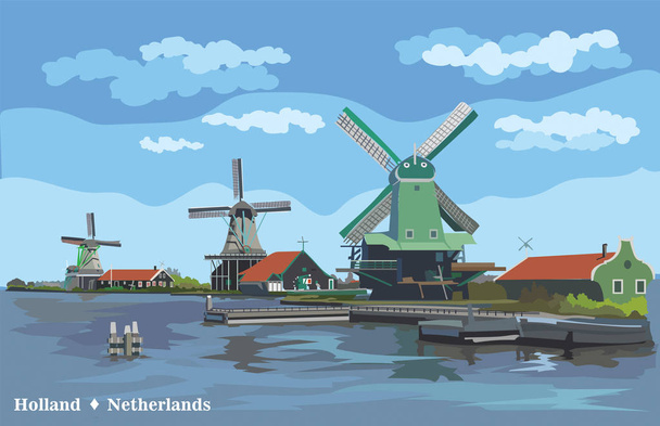 カラフルなベクトル オランダ 2 - ベクター画像
