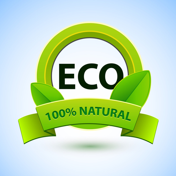 Eco sign with promotion text - Vector, afbeelding