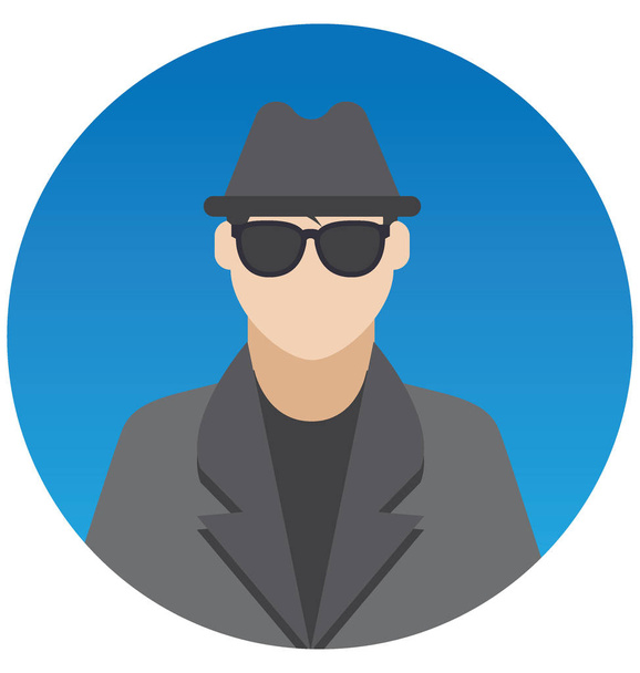 Hacker Vector Illustration Icon which can Easily Modify or Edit - Vector, Image