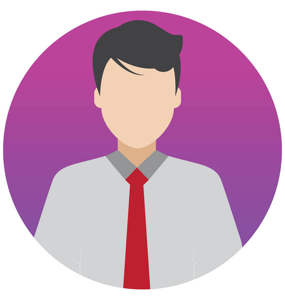 Accountant Vector Illustration Icon which can Easily Modify or Edit - Vector, Image