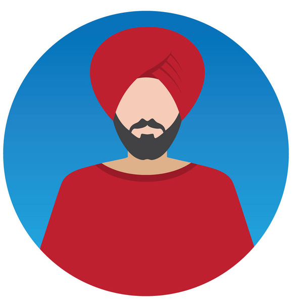 Sikh Vector kuvituskuvake, joka voi helposti muokata tai muokata
 - Vektori, kuva
