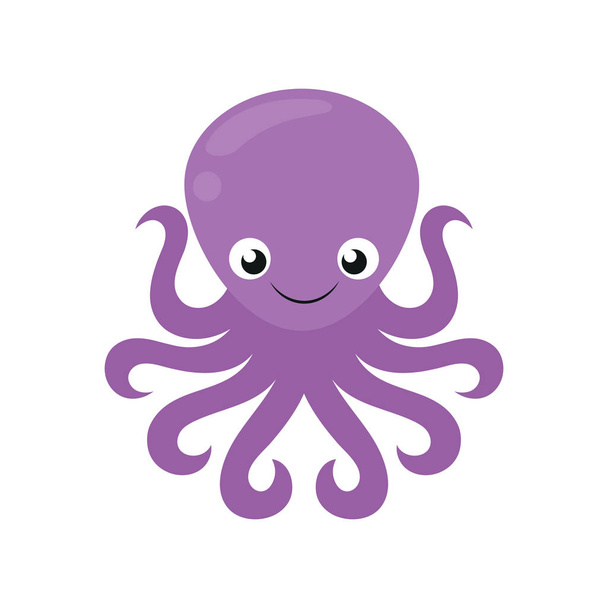 Cute octopus icon - Vector, Image