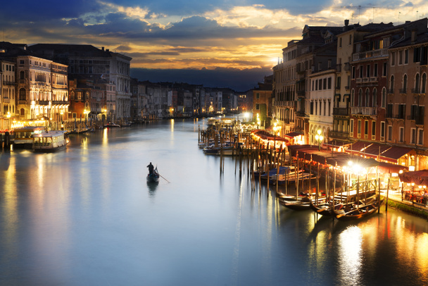 Grand Canal la nuit, Venise - Photo, image