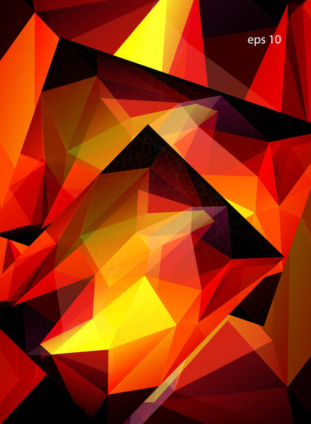 Fondo poligonal abstracto - Vector, imagen