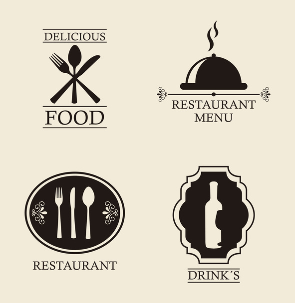 restaurant menu - Vector, Imagen