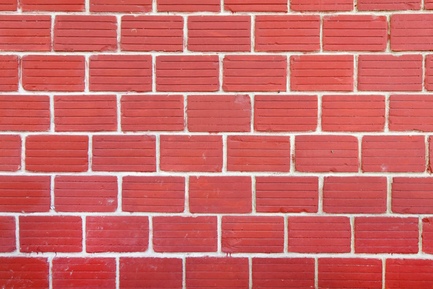 Parede de tijolo vermelho como textura / fundo
 - Foto, Imagem