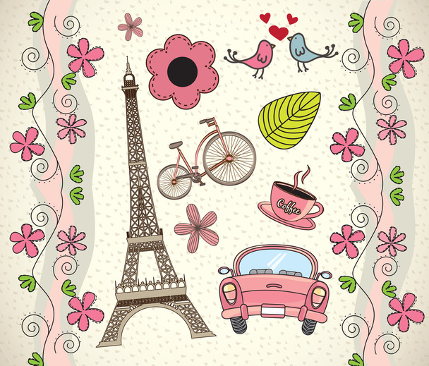 Love Paris - Vector, Image