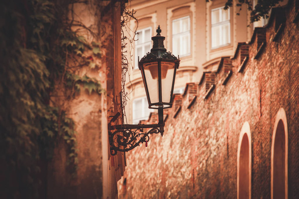 Lantern on Prague street - Foto, Imagen