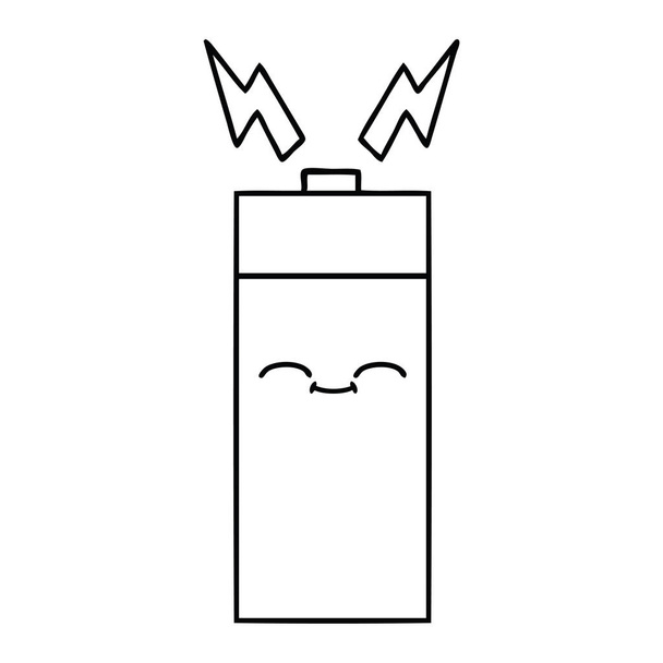 kreslení čar kreslených baterie - Vektor, obrázek