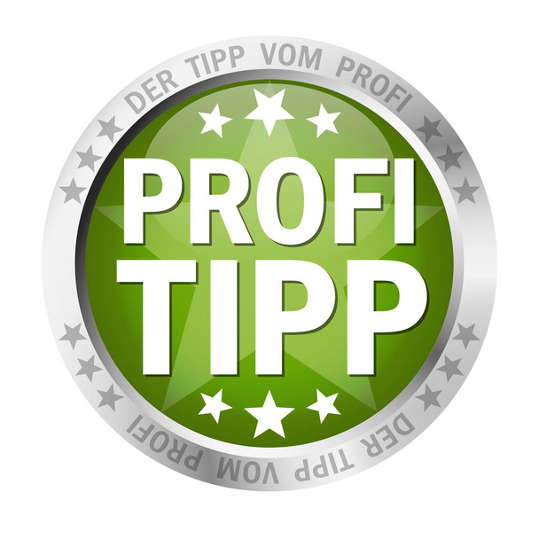Knop met banner Profitipp - Vector, afbeelding