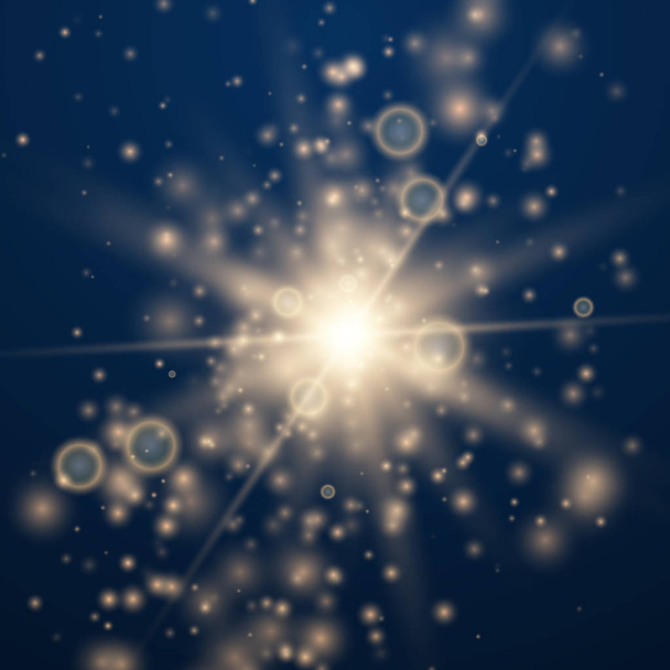 Glowing Light Stars - Vector, Image