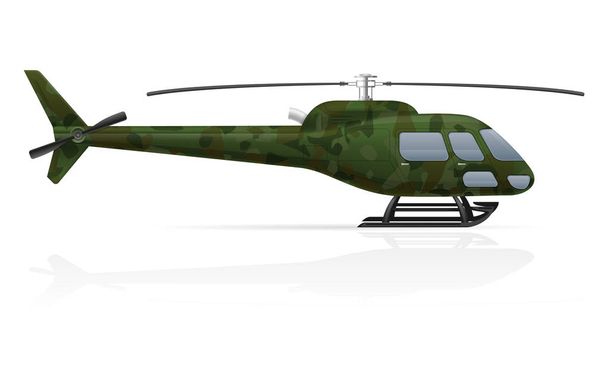 military helicopter vector illustration - Вектор, зображення