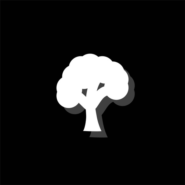 Symbol stromu plochý - Vektor, obrázek
