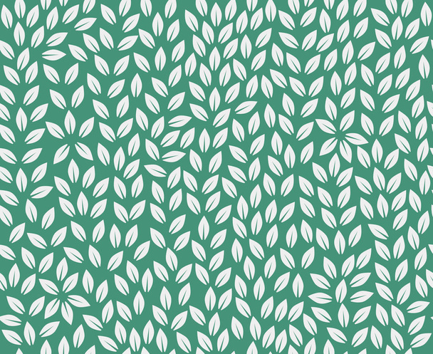 Leaves Pattern. Endless Background. Seamless nature wallpaper - Wektor, obraz