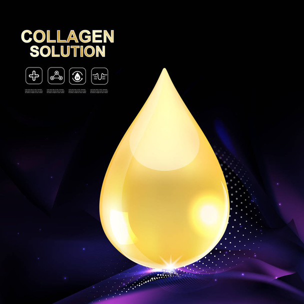 Colágeno Soro e Vitamina Concept Skin Care Cosmetic
. - Foto, Imagem
