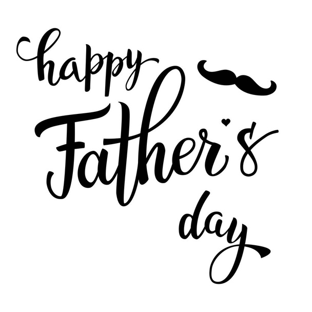 Original hand lettering Happy Fathers Day - Vector, Image