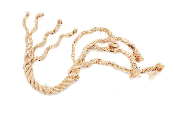 Rope isolated on white background - Fotoğraf, Görsel