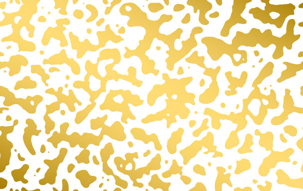 Golden organic fluid seamless pattern. Hand drawn abstract background. Organic shapes in gold. - Vector, afbeelding
