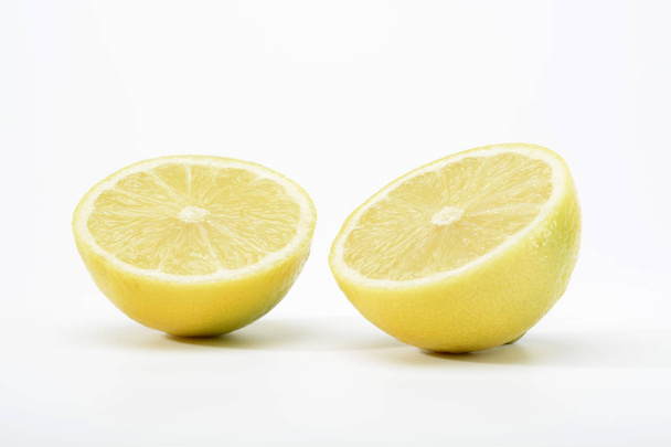 fresh juicy Lemon on white - Foto, Imagen