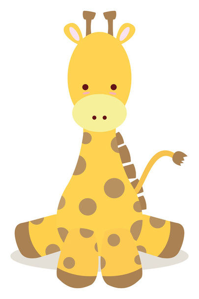 Girafa bebé
 - Vetor, Imagem