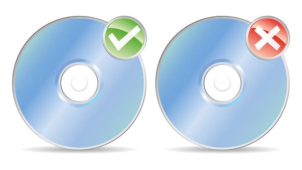 grabación de cds o ningún registro
 - Vector, imagen
