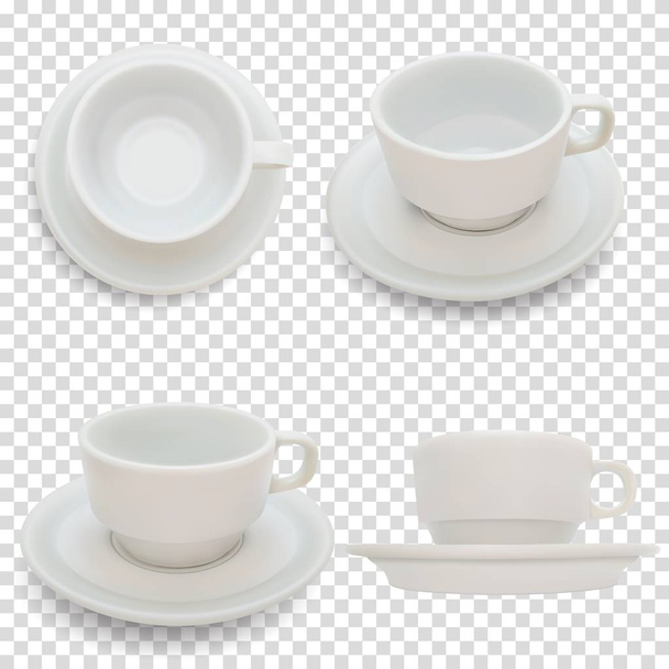 leere Tasse für Kaffee oder andere Heißgetränke, realistischer Vektor. eps10 - Vektor, Bild