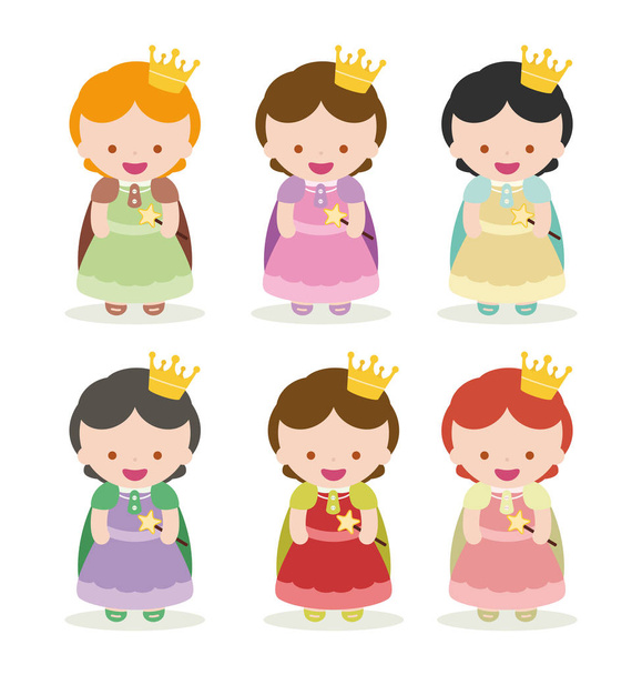 Πριγκίπισσες - Διάνυσμα, εικόνα